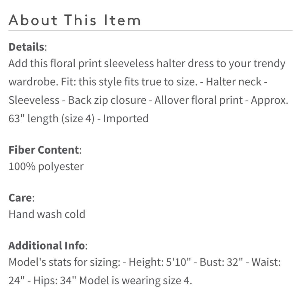 Marina Floral Halter Dress - Picture 3 of 7